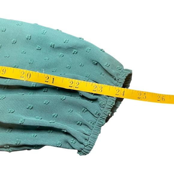 NWT City Chic Womens Size S 16 Dobby Tiered Dress Alpine Teal Romantic Flowy - Picture 14 of 16